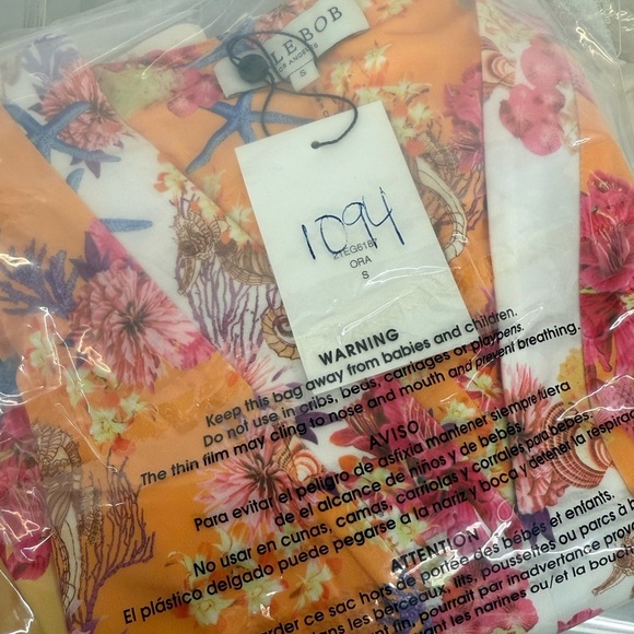 Nwt Hale Bob Yetty Orange Floral Dress - Picture 10 of 10